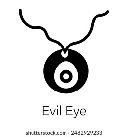 Check out glyph icon of evil eye locket 