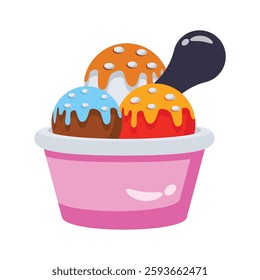Check out ice cream icon designed in 3d style