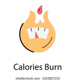 Check out icon of calories burn 