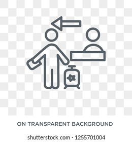 Check out icon. Check out design concept from Hotel collection. Simple element vector illustration on transparent background.
