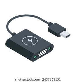 Check out isometric icon of portable charger