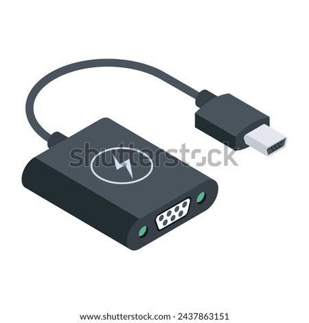 Check out isometric icon of portable charger