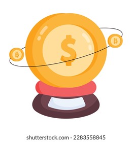 Check out the latest flat sticker of bitcoin exchange