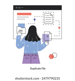 Echa un vistazo a la mini ilustración lineal de sincronización de datos 