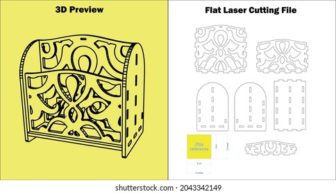 Check Out My Laser-cutting Desktop Organizer. This Is A Business Card  Pen Holder Which Can Be Made With All 3mm Material Thicknesses.