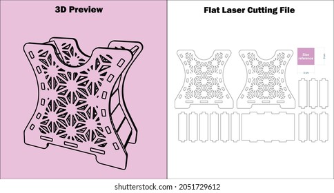 Check out my laser-cutting pen and pencil holders. it can be made with all 3mm material thicknesses.