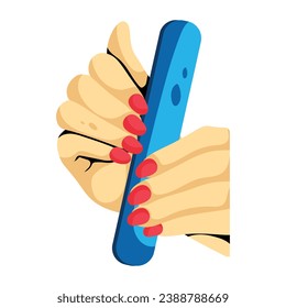 Check out nail file flat icon 