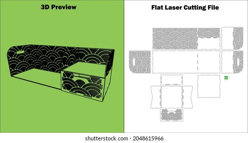 Check out our laser-cutting Desktop Organizer. it can be made with all 3mm material thicknesses.