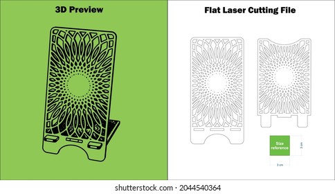Check out our laser-cutting Phone Stand. it can be made with all 3mm material thicknesses.