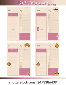 Check out our planner templates with cute candy designs that are great for organization and planning.