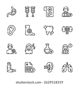 Check out our premium collection of medical and healthcare outline icons