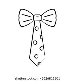 Check out our premium doodle icon of groom bow tie