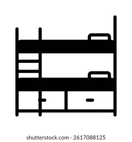 Check out our premium line style icon of bunk bed