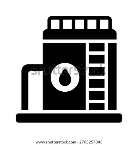Check out out premium glyph style icon of water reservoir
