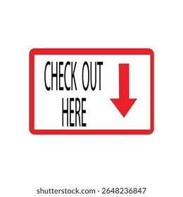 O letreiro de saída aqui é uma ilustração vetorial para o estágio no processo de compra em que o comprador conclui a compra e faz o pagamento.