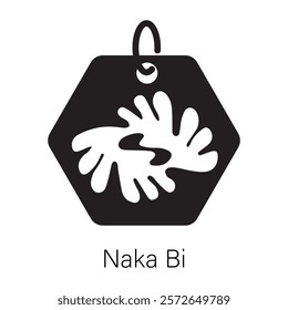 Check out solid icon showing naka bi symbol 