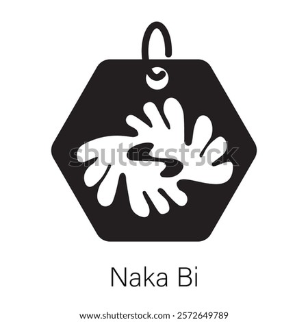 Check out solid icon showing naka bi symbol 