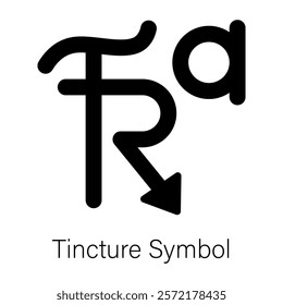 Check out solid icon of tincture symbol 