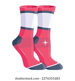 Check out this 2d icon of sports knee socks 