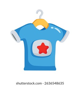 Check out this 2d icon of fashionable shirt display