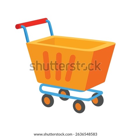 Check out this 2d icon of rolling shopping trolley