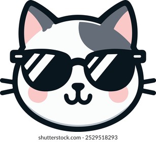 Check out this adorable cat rocking stylish sunglasses, bringing fashion and cuteness together in one Perfect moment!