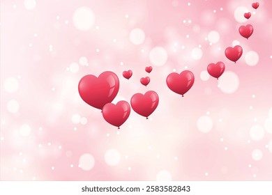 Check out this amazing pink Valentine's Day background! The blur effect is stunning, making it perfect for your special day.