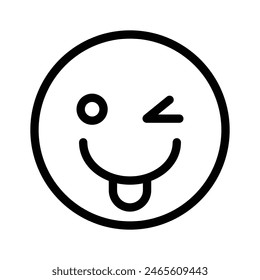 Check out this beautiful winking emoji vector design