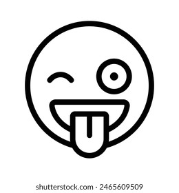 Echa un vistazo a este hermoso diseño de Vector de emoji guiñando