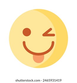 Check out this beautiful winking emoji vector design