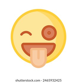 Check out this beautiful winking emoji vector design