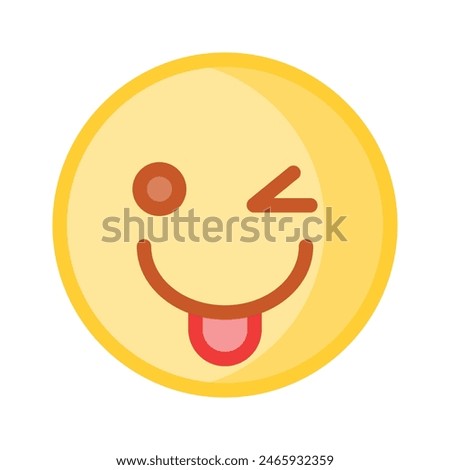 Check out this beautiful winking emoji vector design