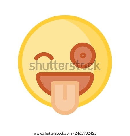 Check out this beautiful winking emoji vector design