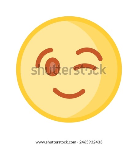 Check out this beautiful winking emoji vector design