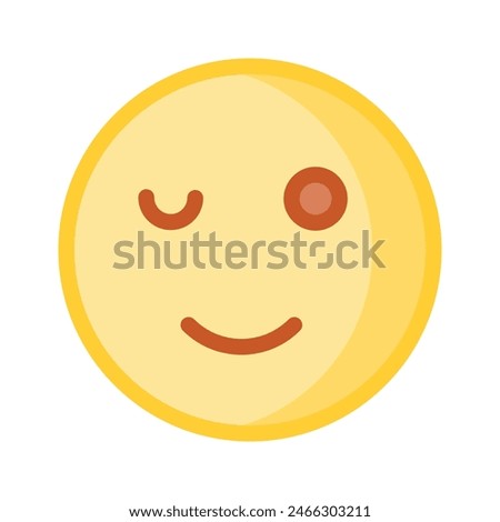 Check out this beautiful winking emoji vector design