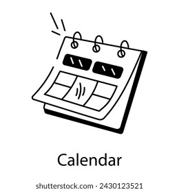 Check out this doodle icon of match calendar 