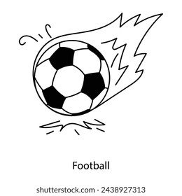 Echa un vistazo a este doodle icono de fútbol 