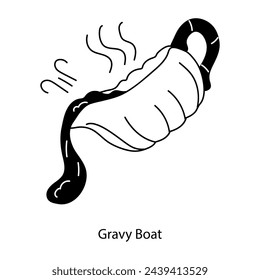 Check out this doodle icon of gravy boat 