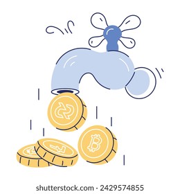 Echa un vistazo a esta mini ilustración doodle de grifo criptográfico