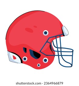 Check out this flat icon of cricket helmet 