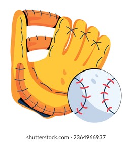 Check out this flat icon of baseball glove 