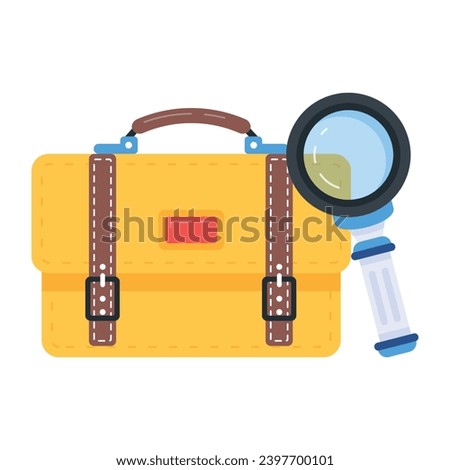 Check out this flat icon of case bag 