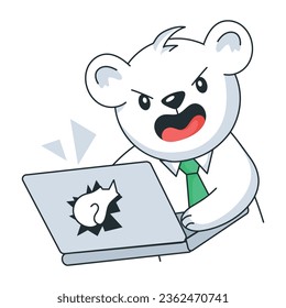 Echa un vistazo a esta pegatina plana de la frustración del trabajo 