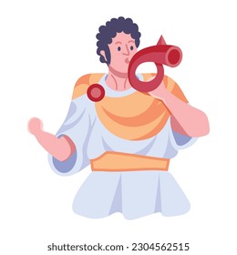 Check out this flat style illustration of celtiberian
