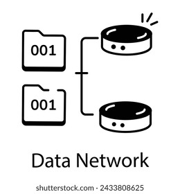 Check out this glyph icon of data network