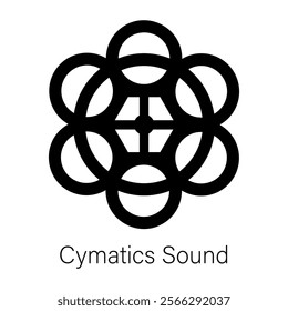 Check out this glyph icon of cymatics sound 