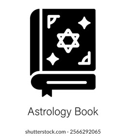 Check out this glyph icon of astrology book 