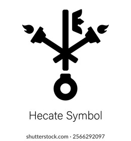 Check out this glyph icon of hecate symbol 