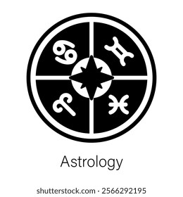 Check out this glyph icon of astrology 
