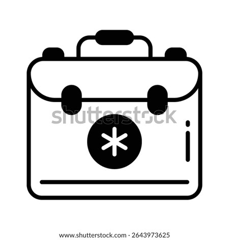 Check out this glyph icon showing medical bag